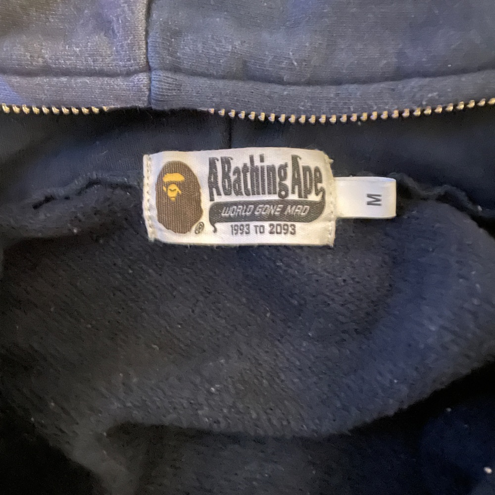 Navy Blue Bape Zip up - Picture 5 of 10